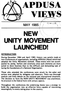 New unity movement launched!