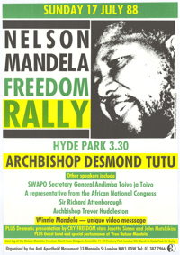 Nelson Mandela freedom rally