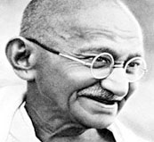 Gandhi a leading figure in the passive resistance campaign