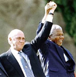 Nelson Mandela & F.W. de Klerk.