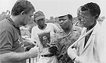 Anti-Apartheid demonstrators