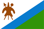 Lesotho flag.