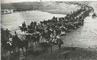 Lord Roberts crosses the Vaal River en route to Pretoria