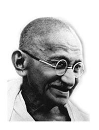 Indian campaigner, Mahatma Gandhi 
