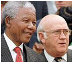Nelson Mandela and F.W. de Klerk