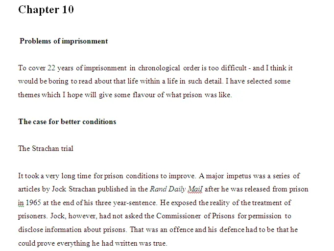 Chapter 10 Problems of imprisonment by Denis Goldberg