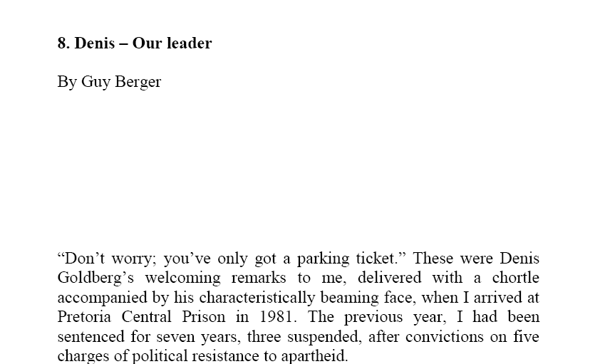 Chapter 5 Denis - Our Leader by Guy Berger