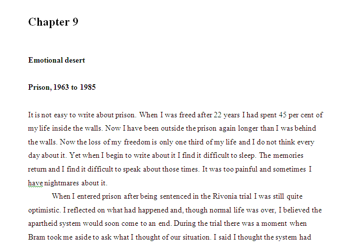 Chapter 9 Emotional desert: Prison, 1963 to 1985 by Denis Goldberg
