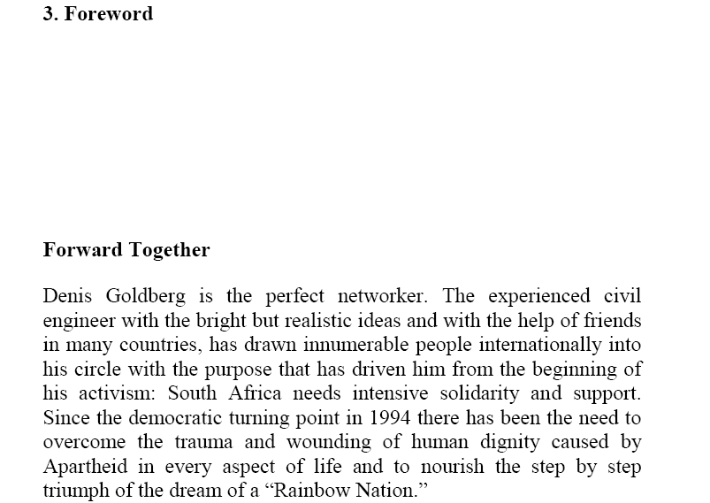 Forward Together by Denis Goldberg