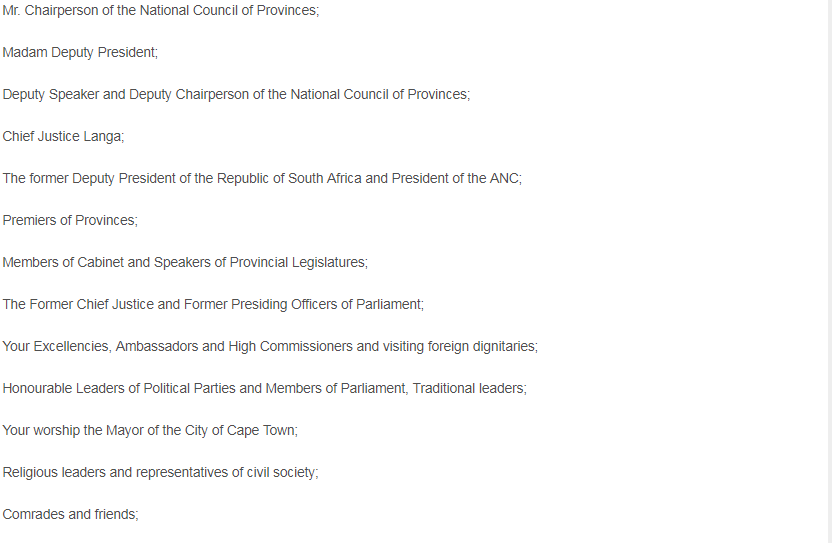 2009 - President Motlanthe, State of the Nation Address, 6 February 2009 (Before National Elections)