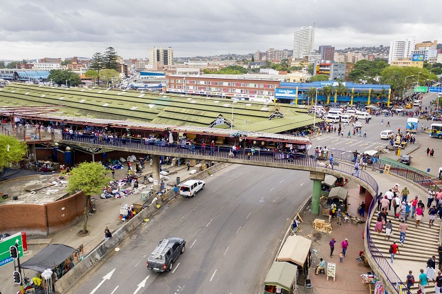 Durban’s Warwick Junction marketplace, site near the shooting. Photo by Kyle LaFerriere/WRI