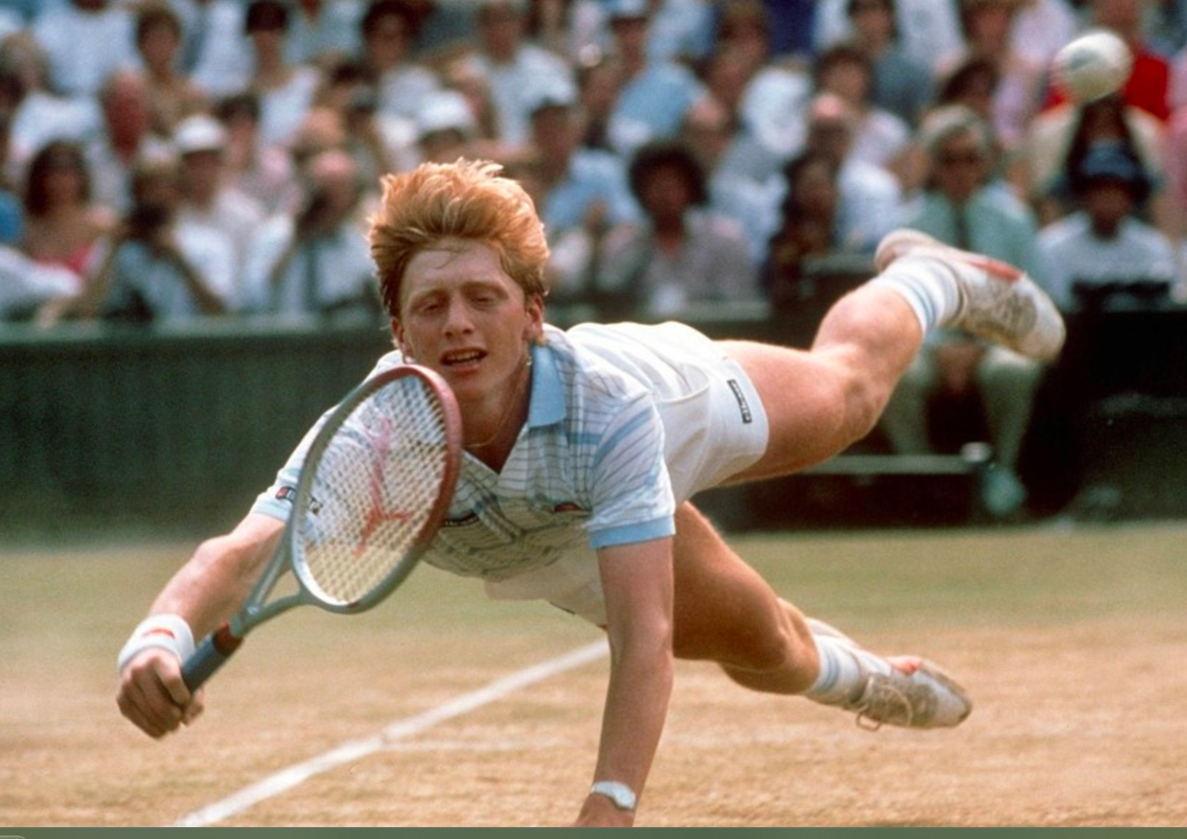 Boris Becker of West Germany
