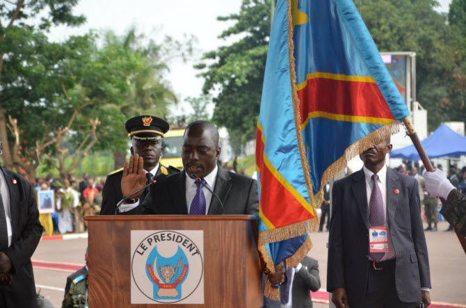 Kabila is inaugurated as president of the DRC