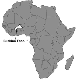 Burkina Africa Map