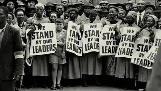 Protesters at the Treason Trial 1956