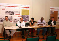 Prof. Rob Seeborger, Prof. Crain Soudien, Ms. Nasima Badsha, Mr. Jonathan Jansen, Prof. Peter Kallaway