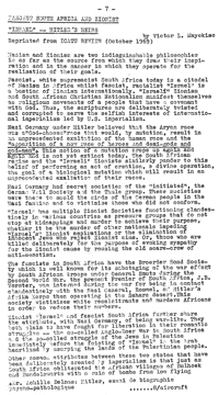 Fascist South Africa and Zionist Israel - Hitler`s heirs