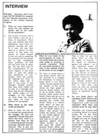 Interview: Ruth Mompati