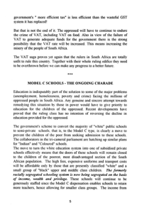 Model C schools - the ongoing charade | South African History Online