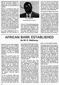African Bank established