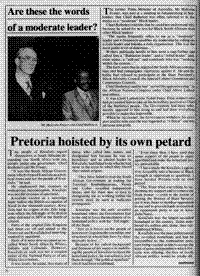 Pretoria hoisted by its own petard South African History Online
