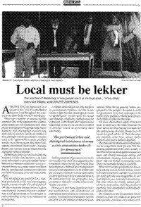 Local must be lekker