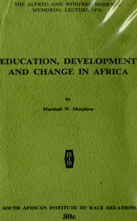 Education, development and change in Africa