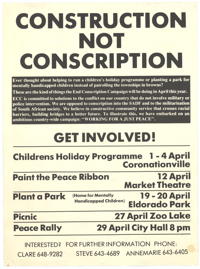 Construction not conscription