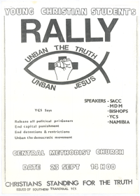 Young Christian Students Rally | South African History Online
