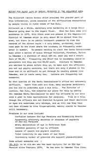 Report for Black Sash on Social Pensions in the Hillcrest Area Presented at National Conference 1976