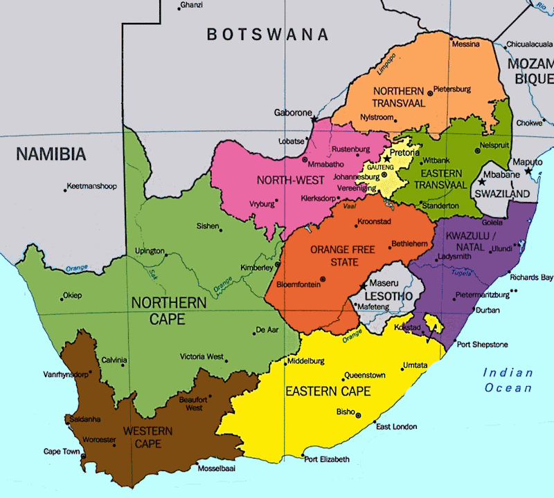 South African Provinces