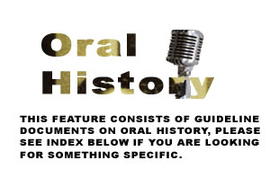 Oral history guidelines