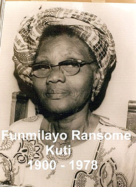Nigerian political campaigner, women’s rights activist and traditional aristocrat, Funmilayo Ransome Kuti is born
