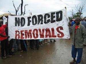 Forced removals at the Crossroads informal settlement