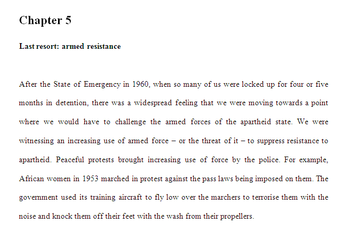 Chapter 5 Last resort: armed resistance by Denis Goldberg