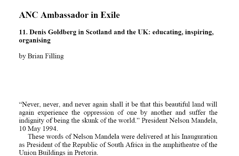 Chapter 8 ANC Ambassador in Exile by Brain Filling