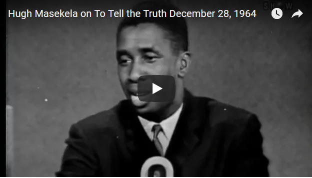 Hugh Masekela on "To Tell the Truth", 28 December 1964