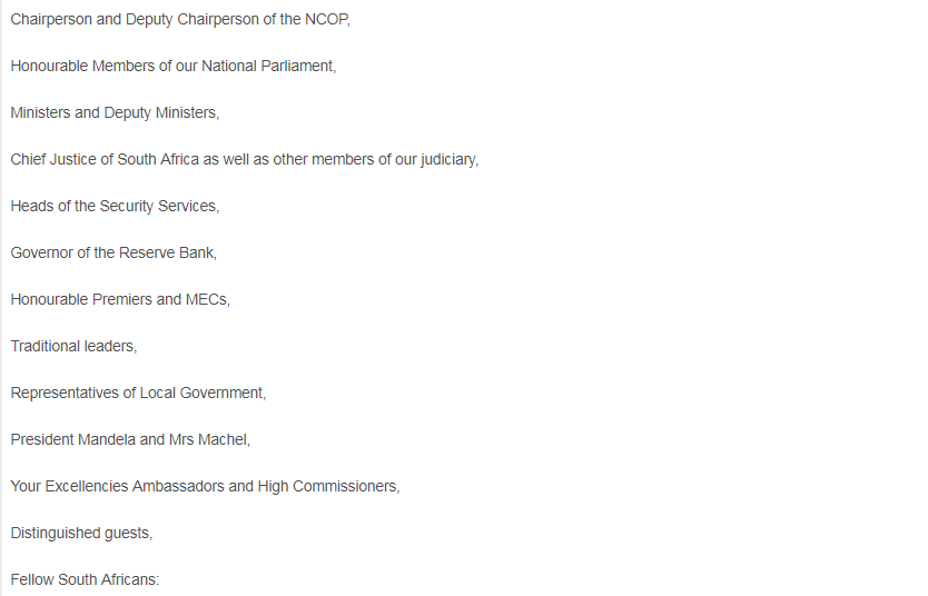 2002 - President Mbeki, State of the Nation Address, 8 February 2002