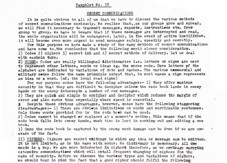 Yu Chi Chan Club Pamphlet No. IV - Secret Communication by Allison Drew
