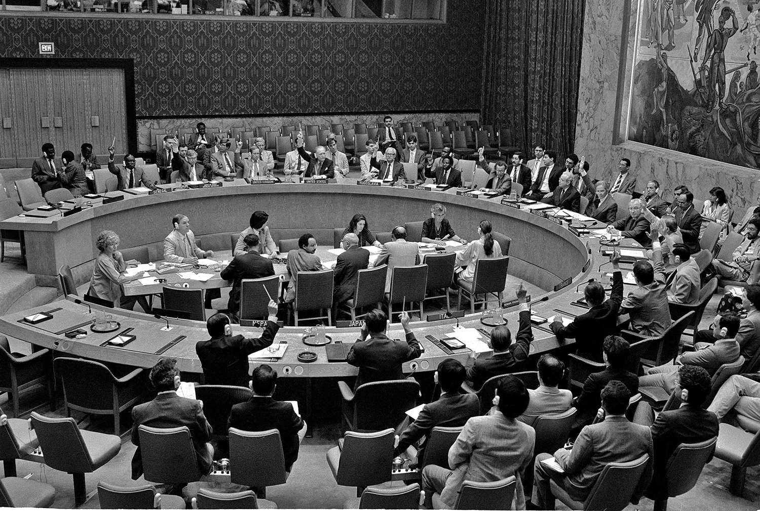 The Security Council begins deliberations on the situation in South Africa