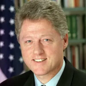 US President Bill Clinton arrives in Cape Town