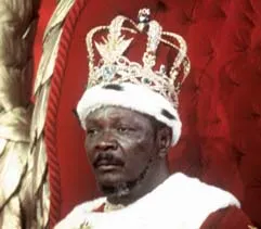 Jean-Bedel Bokassa, ruler of Central African Empire, crowns himself.