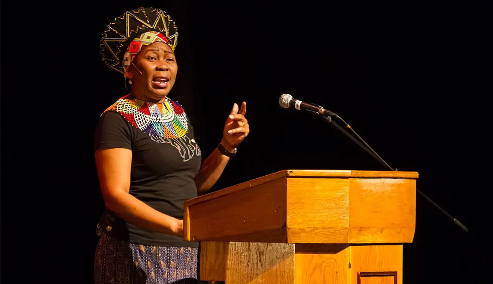 South African storyteller, Gcina Mhlophe is born