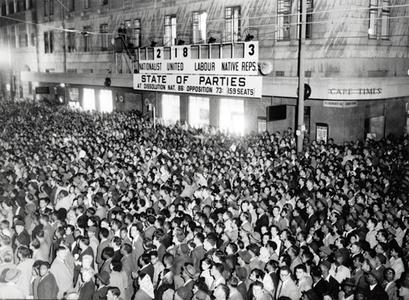 The state of parties elections in Cape Town, 1950s South African