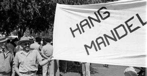 AWB Rally, Church Square, Pretoria, Members of a shadowy fa…