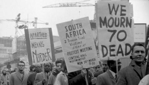 More than 15,000 people marched through central London to protest against  the massacre at Sharpeville on 21 March | South African History Online