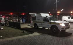 The scene outside the FNB Stadium