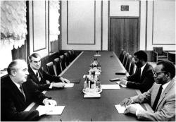 Oliver Tambo meets with Mikhail Gorbachev