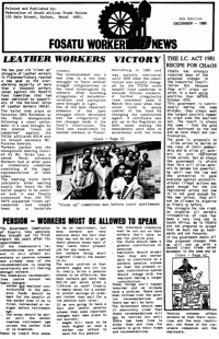 The Industrial Conciliation Act 1981 recipe for chaos South African