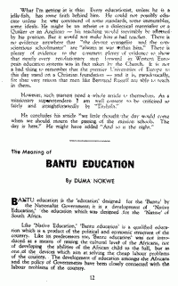 bantu education essay 300 words